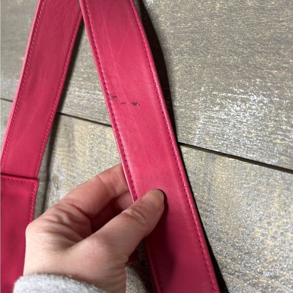 Kangol pink crochet asymmetrical purse bag shoulder bag - Picture 2 of 5